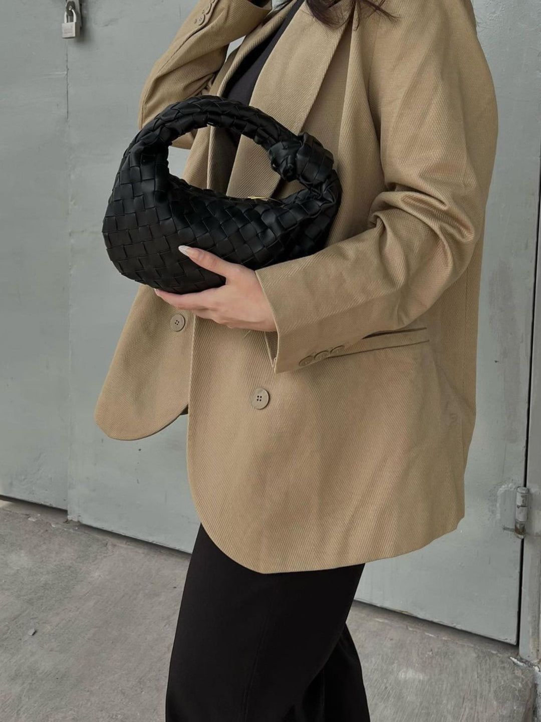 Souci – flettet mini-håndtaske
