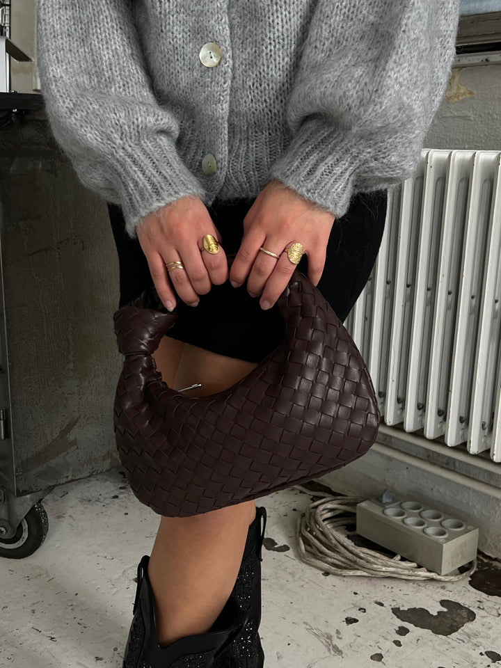 Souci – flettet mini-håndtaske