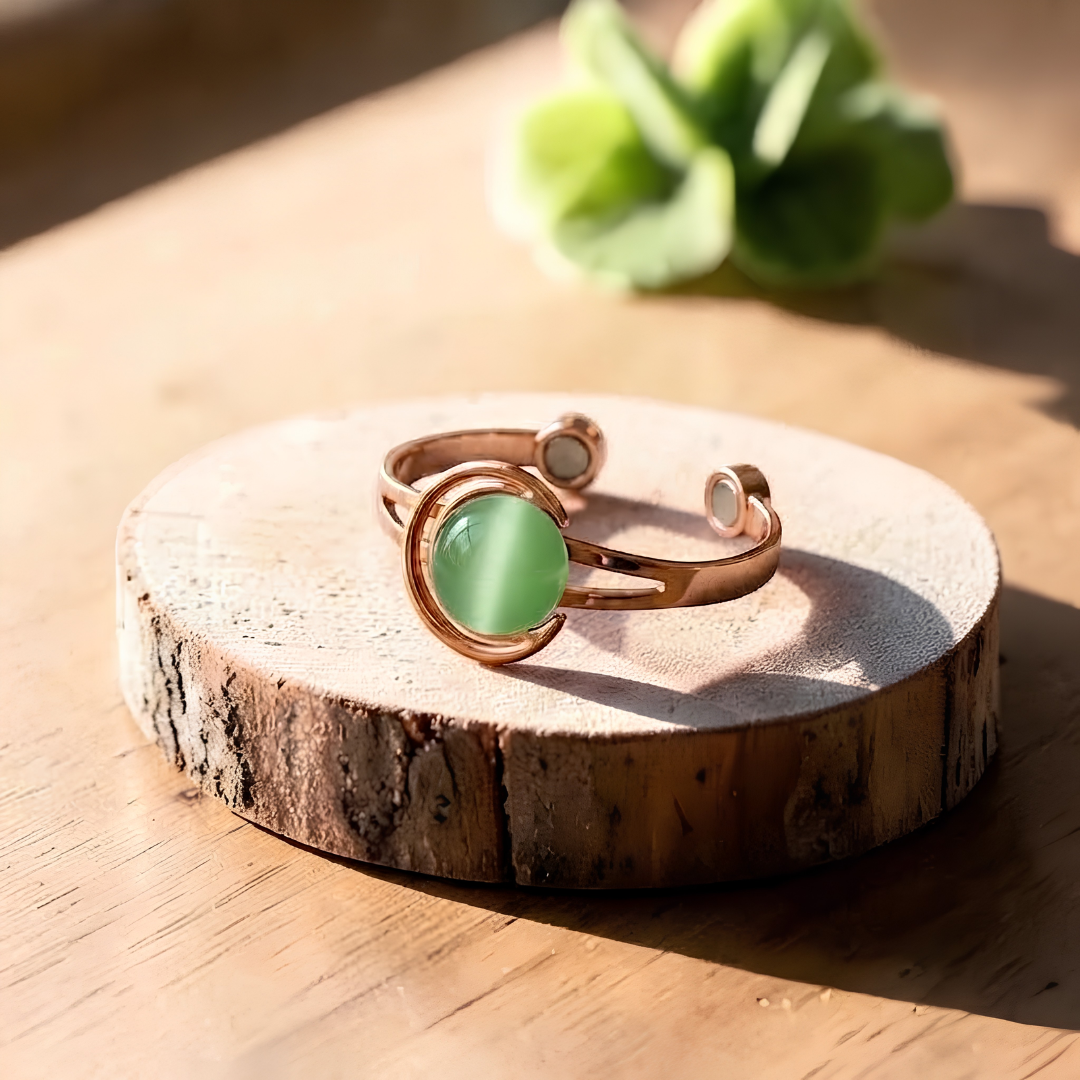 Brunt kobberarmbånd Glow – Nordlys Copenhagen