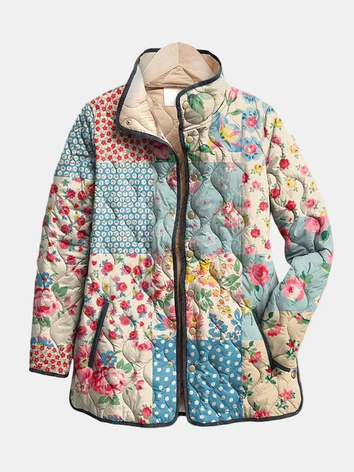 AVELOIRE | Veste Matelassée Patchwork Fleuri Chloé