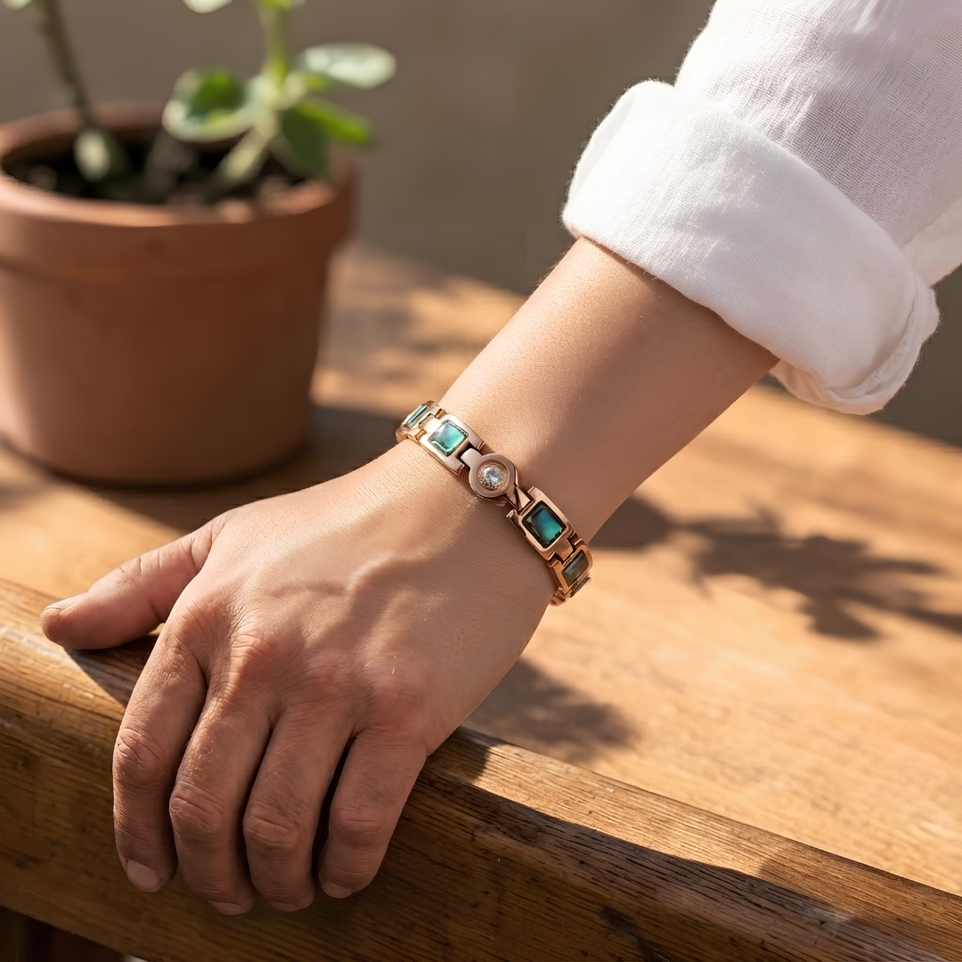 Armbånd i kobber Big Salvia – Nordlys Copenhagen