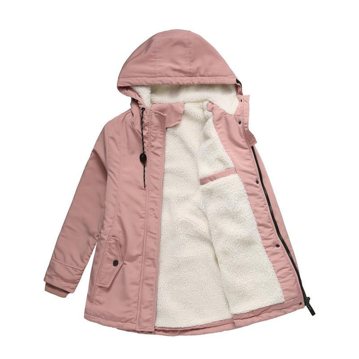 Maeve – Fleeceforet parka med hætte