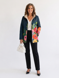 AVELOIRE | Veste Matelassée Fleurs Peintes Camille