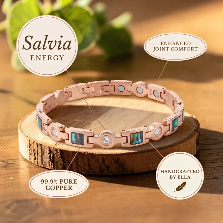 Armbånd i kobber Big Salvia – Nordlys Copenhagen