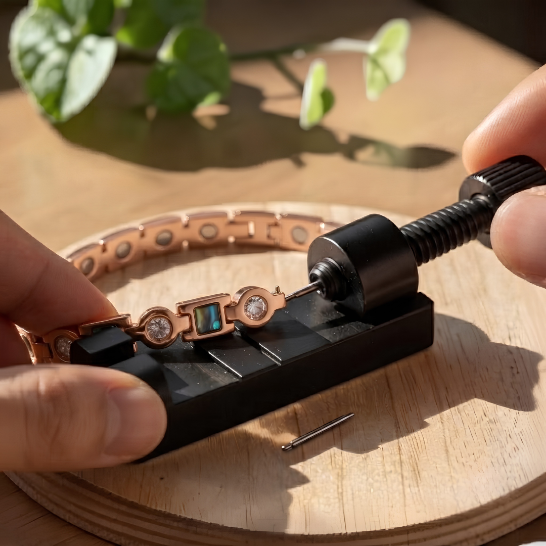 Armbånd i kobber Big Salvia – Nordlys Copenhagen