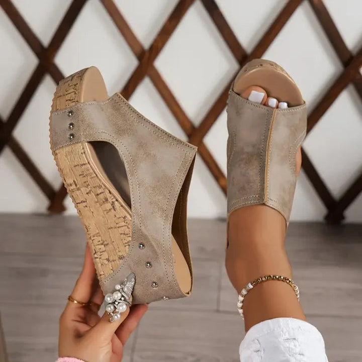 Melissa | Sandaler med kilehæl og svangstøtte
