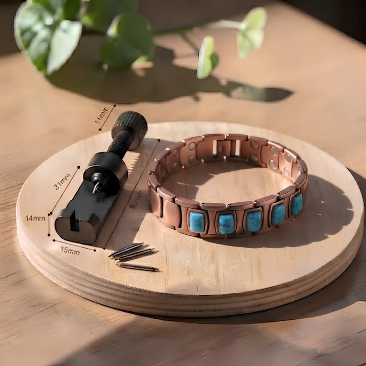Lantana-kobberarmbånd, stor model – Nordlys Copenhagen