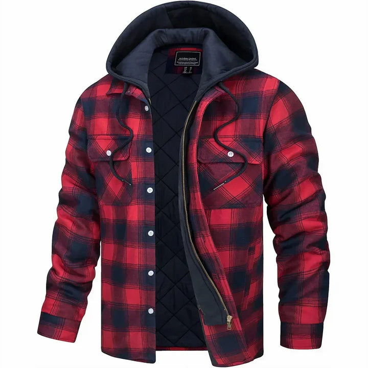 Mænds Ternet Flannel Jakke