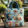 Polstret shoppertaske med blomster