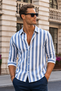 Michael | Riviera-stribet skjorte