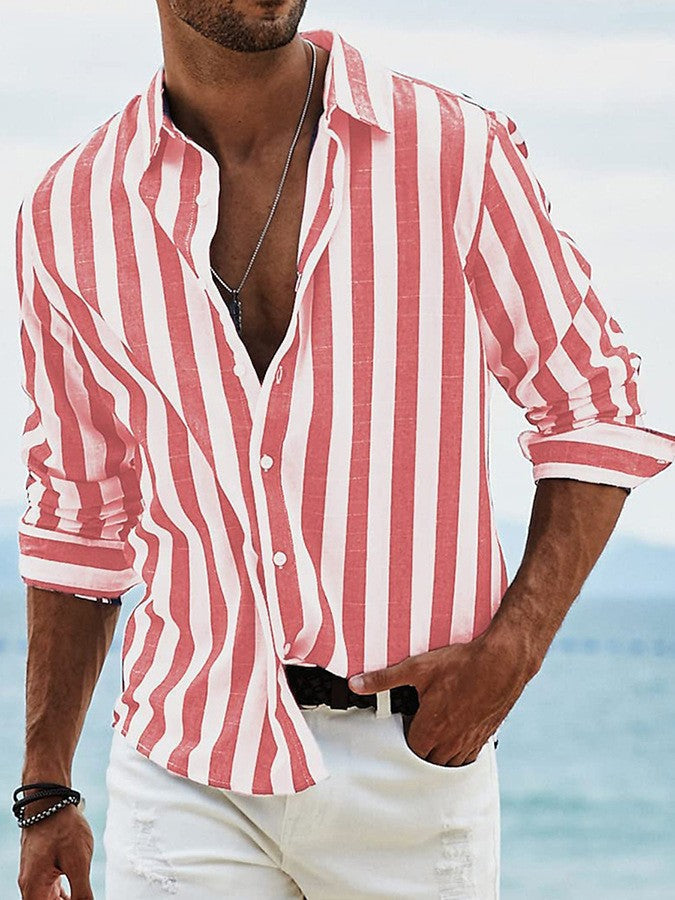 Michael | Riviera-stribet skjorte