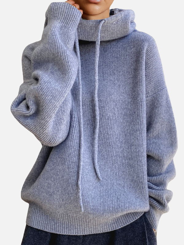 Marianne | Oversized strikket hættetrøje