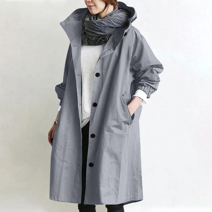 Arabella – Lang trenchcoat med hætte