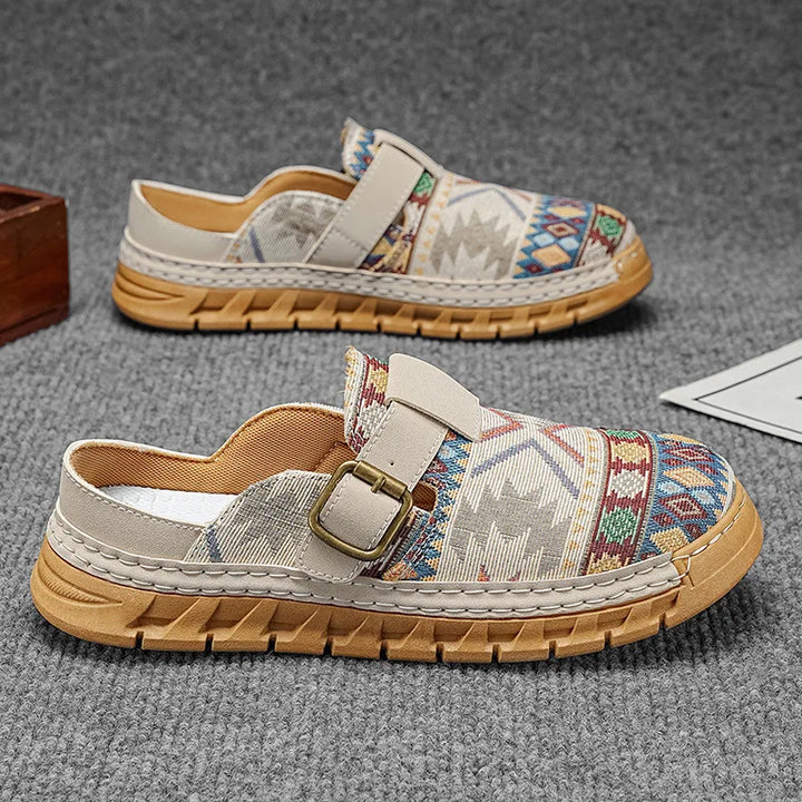 Hannah | Boho-mønstrede slip-on-mules