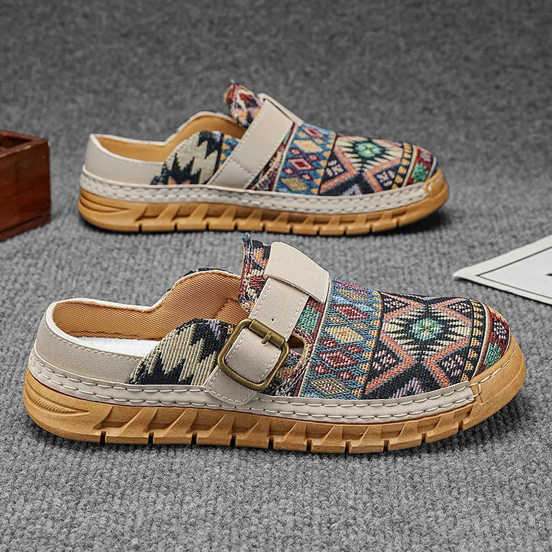 Hannah | Boho-mønstrede slip-on-mules