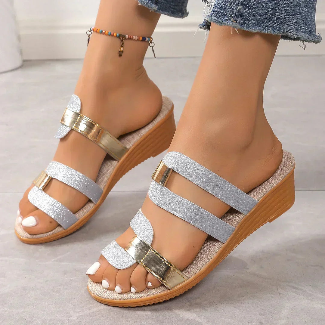Lerrie | Sandaler med flettede remme