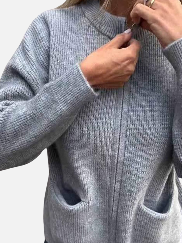 Karen | Cardigan med lynlås og lommer