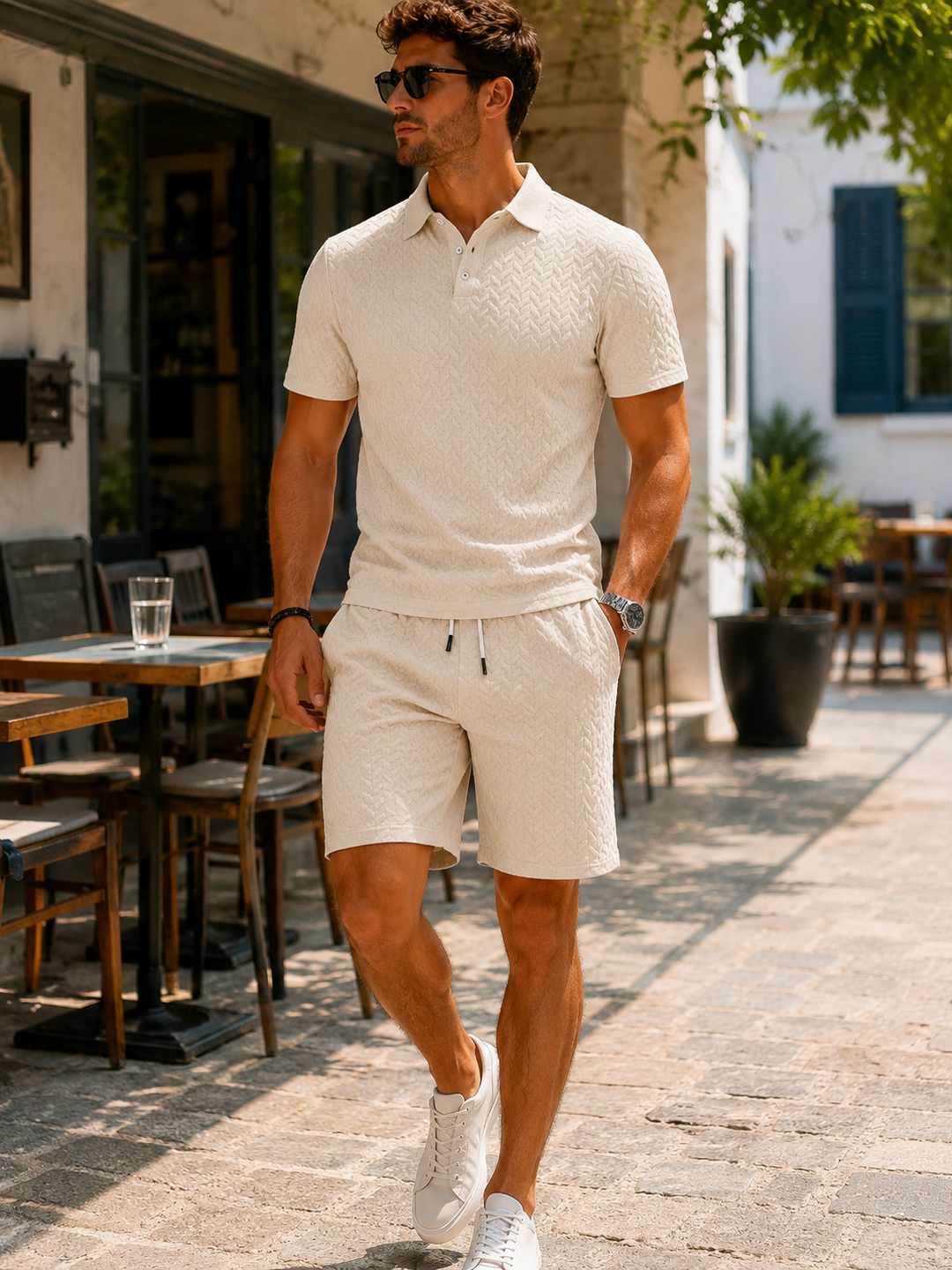 Mason | Elegant polo- og shorts-sæt