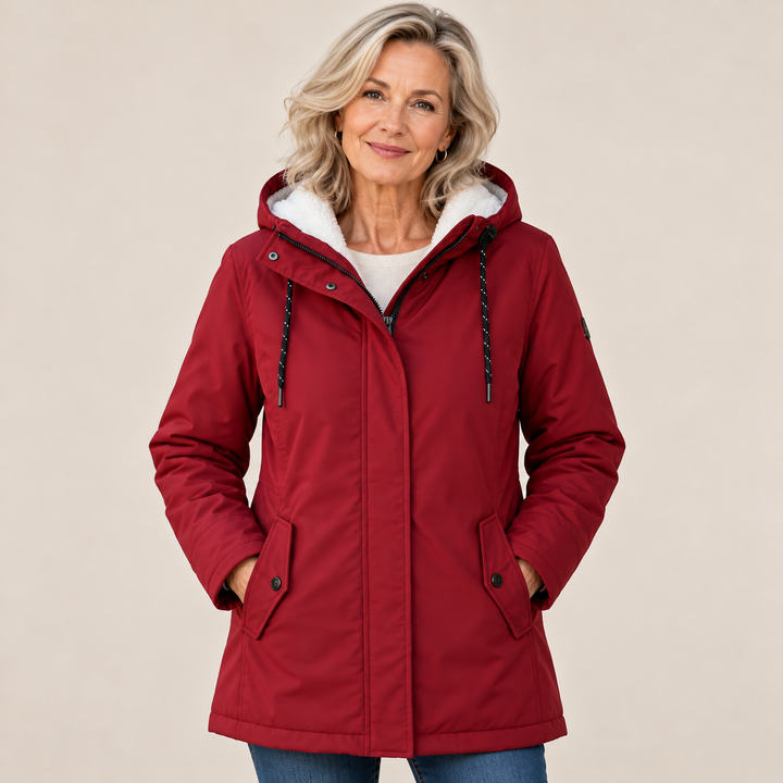 Maeve – Fleeceforet parka med hætte