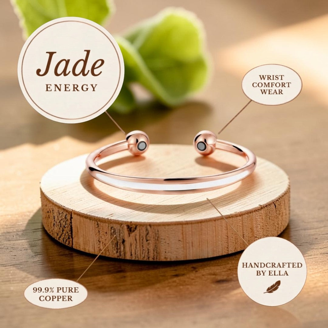 Armbånd i kobber og jade – Nordlys Copenhagen