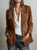 Marcelle | Brun vintage-blazer