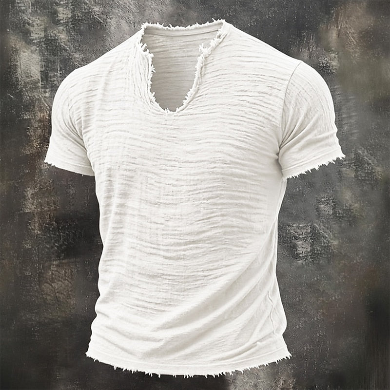 Mason | Vintage T-shirt med V-hals