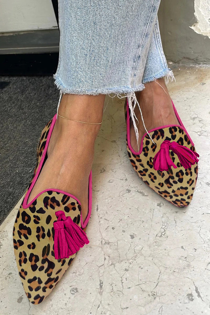 Asma™ - Chaussures plates à motif léopard