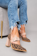 Adalina™ - Sandaler i ruskind med leopardprint