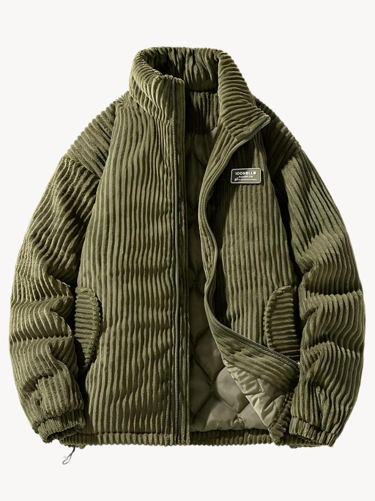 Dame Cord Puffer Jakke