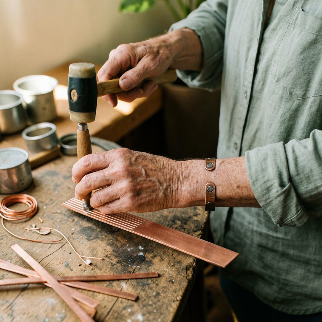 Bracelet en cuivre sauge – Aveloire Paris