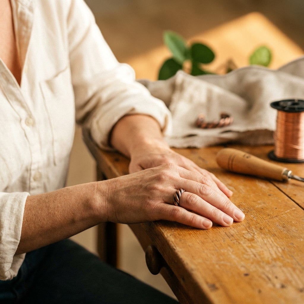 Kobberring med torn – Nordlys Copenhagen