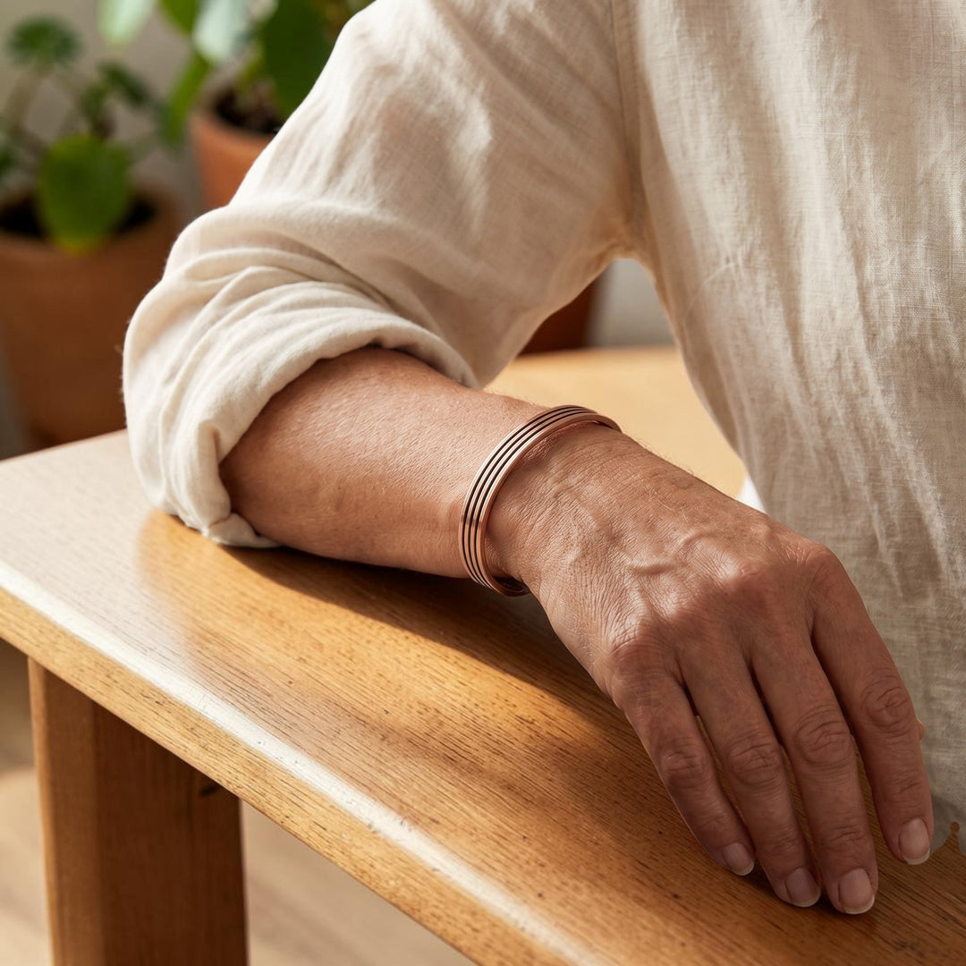 Bracelet en cuivre sauge – Aveloire Paris