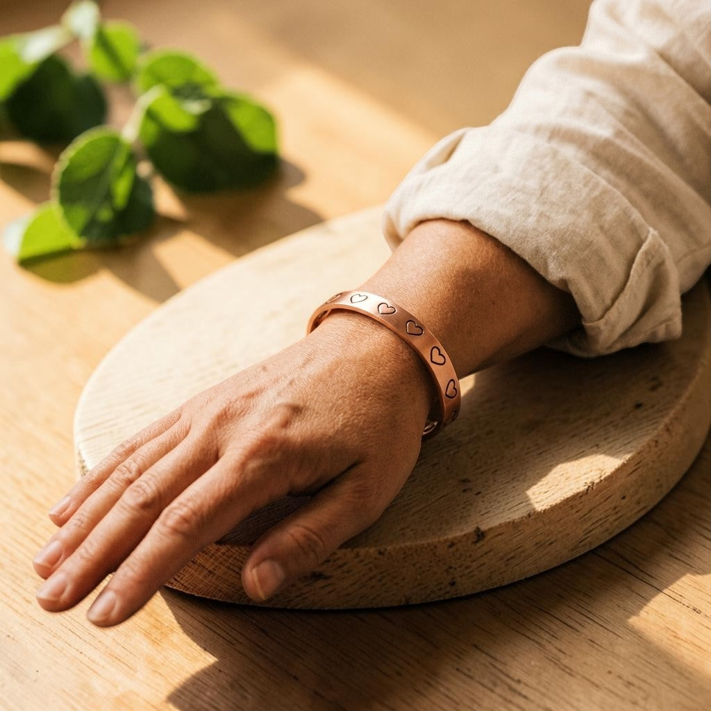 Kobberarmbånd Hearth – Nordlys Copenhagen