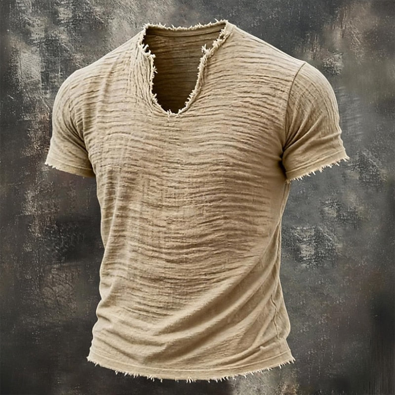 Mason | Vintage T-shirt med V-hals