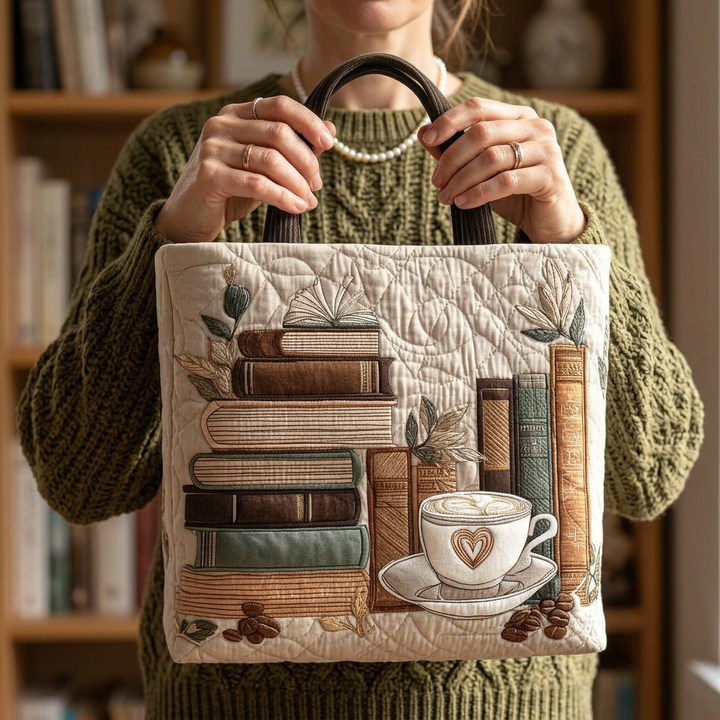 Sac fait main avec design café