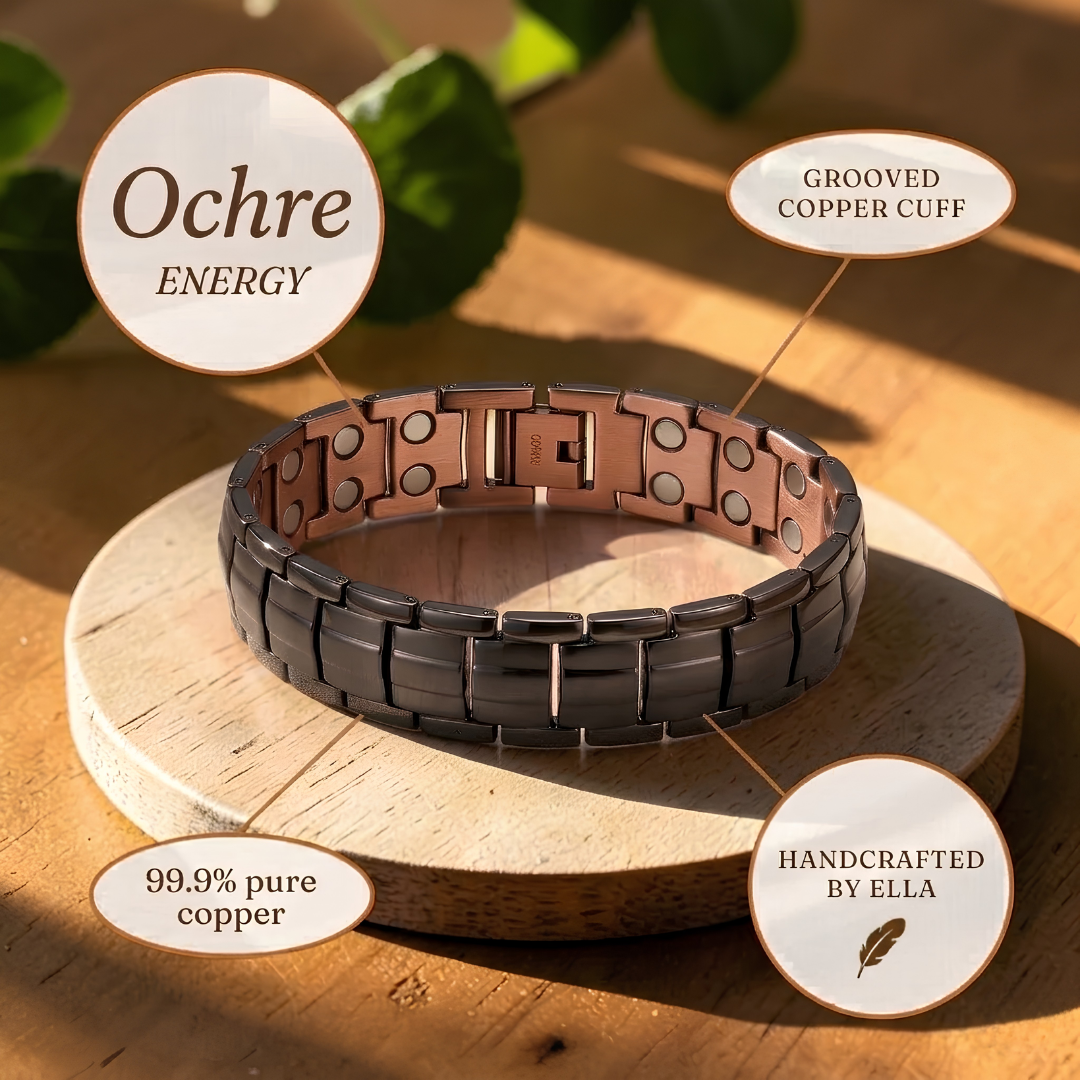 Kobberarmbånd til mænd Ochre – Nordlys Copenhagen