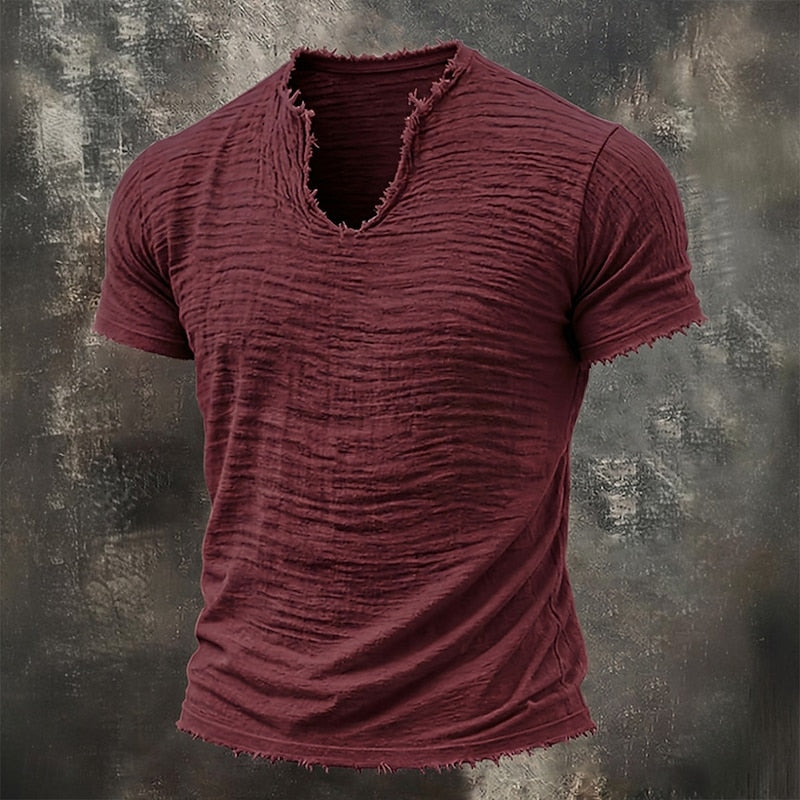 Mason | Vintage T-shirt med V-hals