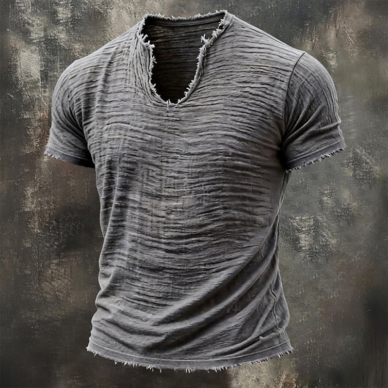 Mason | Vintage T-shirt med V-hals